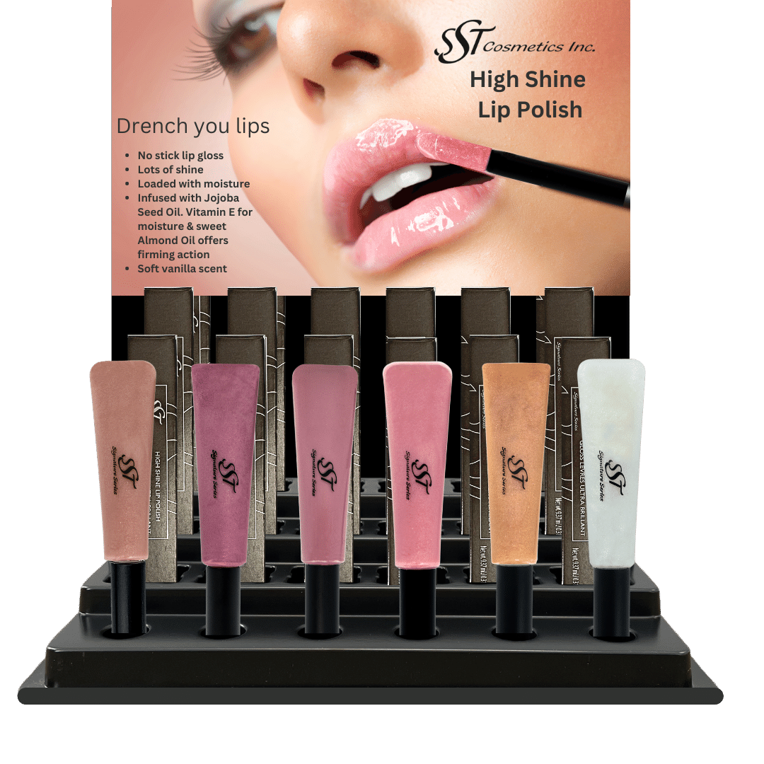 High Shine Lip Polish Display